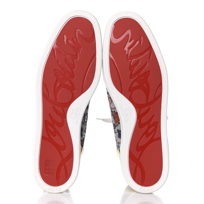Christian Louboutin Patent Flash Paillettes Mens Rantus Orlato Sneakers 46 Version Silver 5 of 10