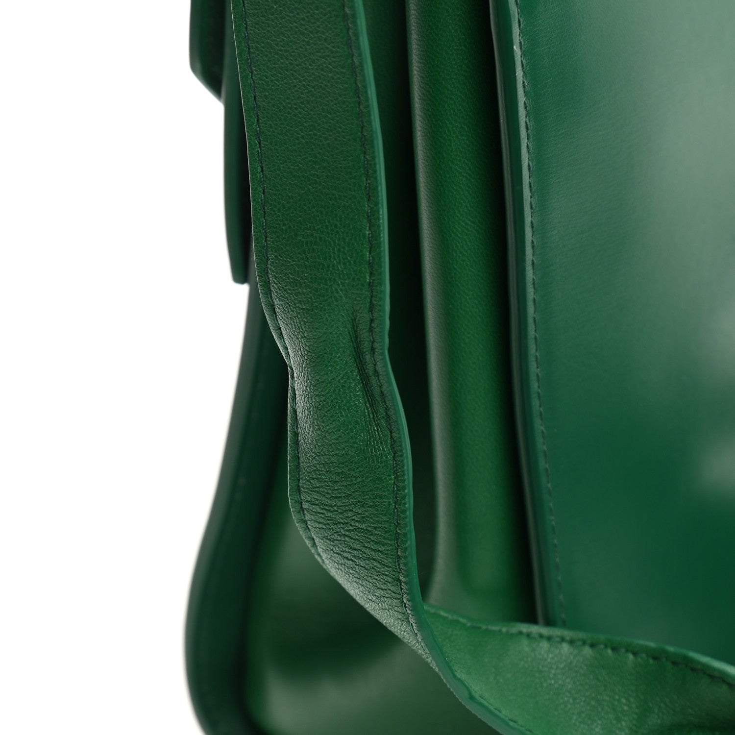 Bottega Veneta Box Calfskin Nappa Clip Bag Racing Green 14 of 16