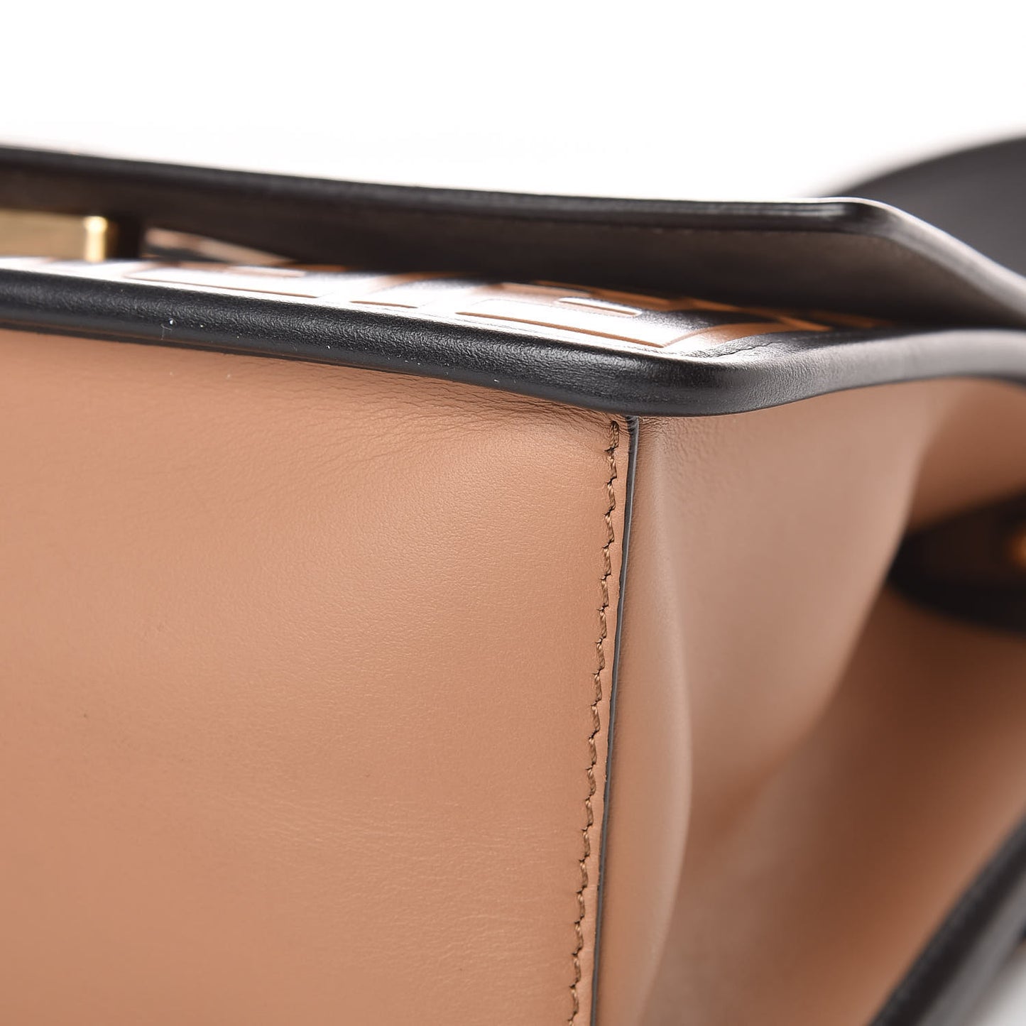 Vitello Century F is Fendi FF Embossed Kan I Shoulder Bag Orzo Tobacco