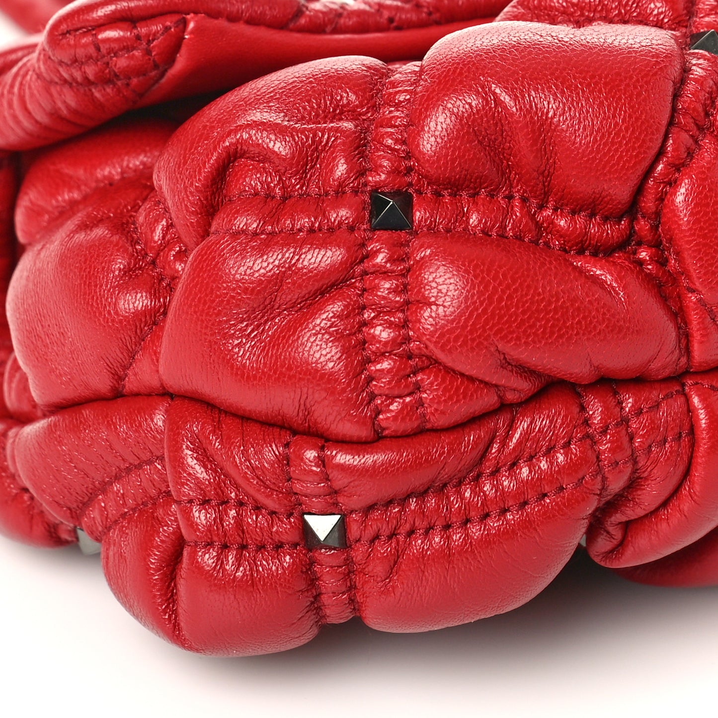 Nappa Small Spikeme Shoulder Bag Rosso Valentino