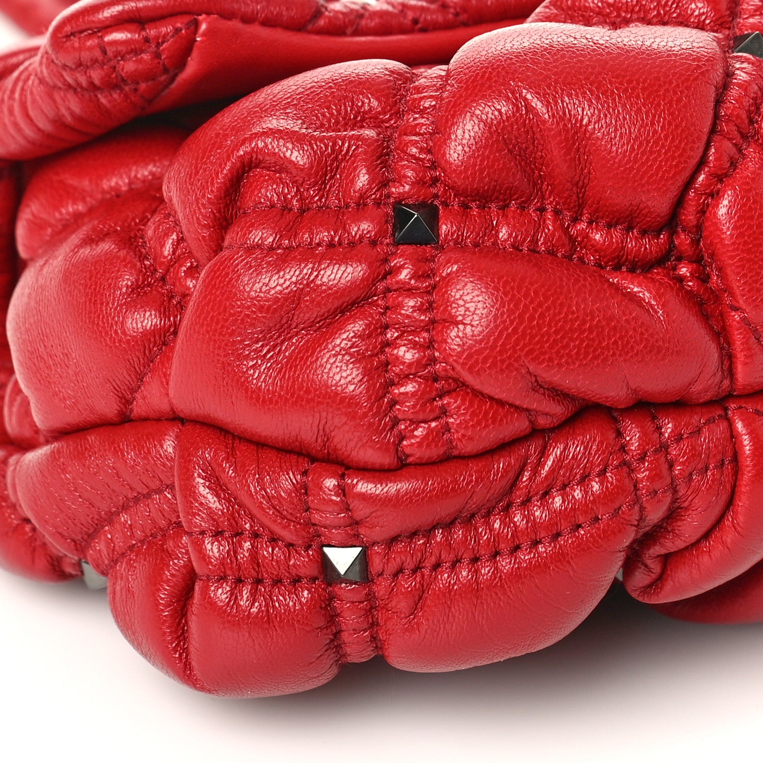 Valentino Garavani Nappa Small Spikeme Shoulder Bag Rosso Valentino 7 of 8