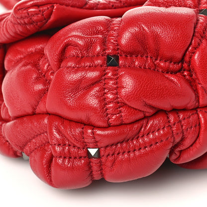Valentino Garavani Nappa Small Spikeme Shoulder Bag Rosso Valentino 7 of 8