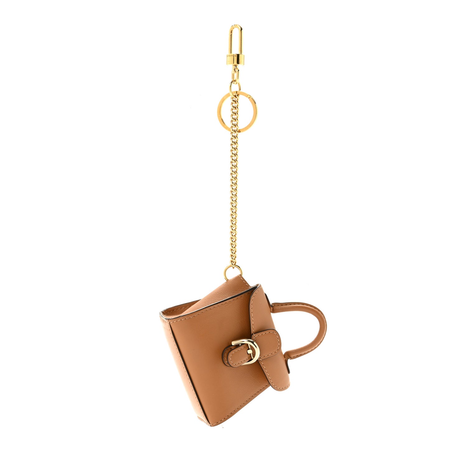 Calfskin Mini Brillant Bag Charm Vegetal