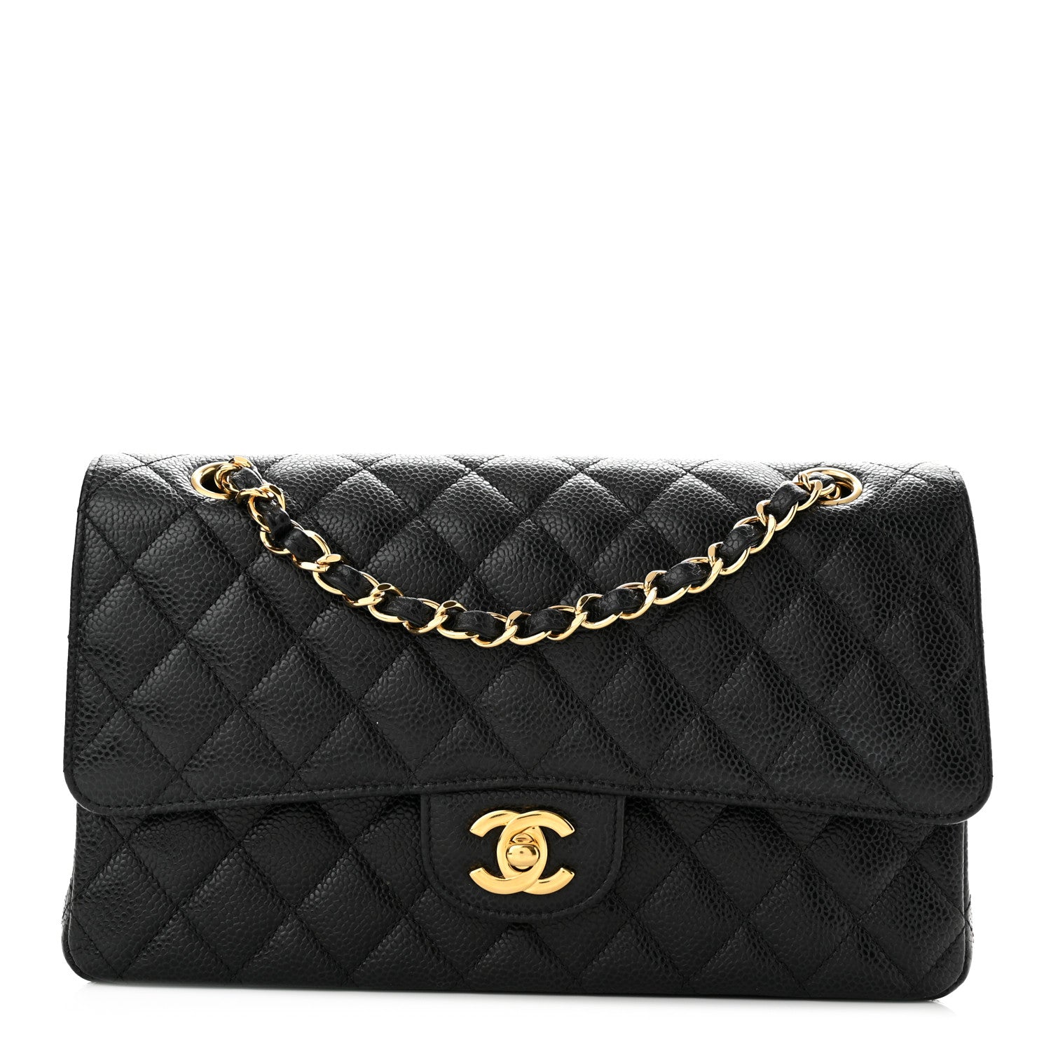 Chanel Caviar Quilted Medium Double Flap Black 1 of 20