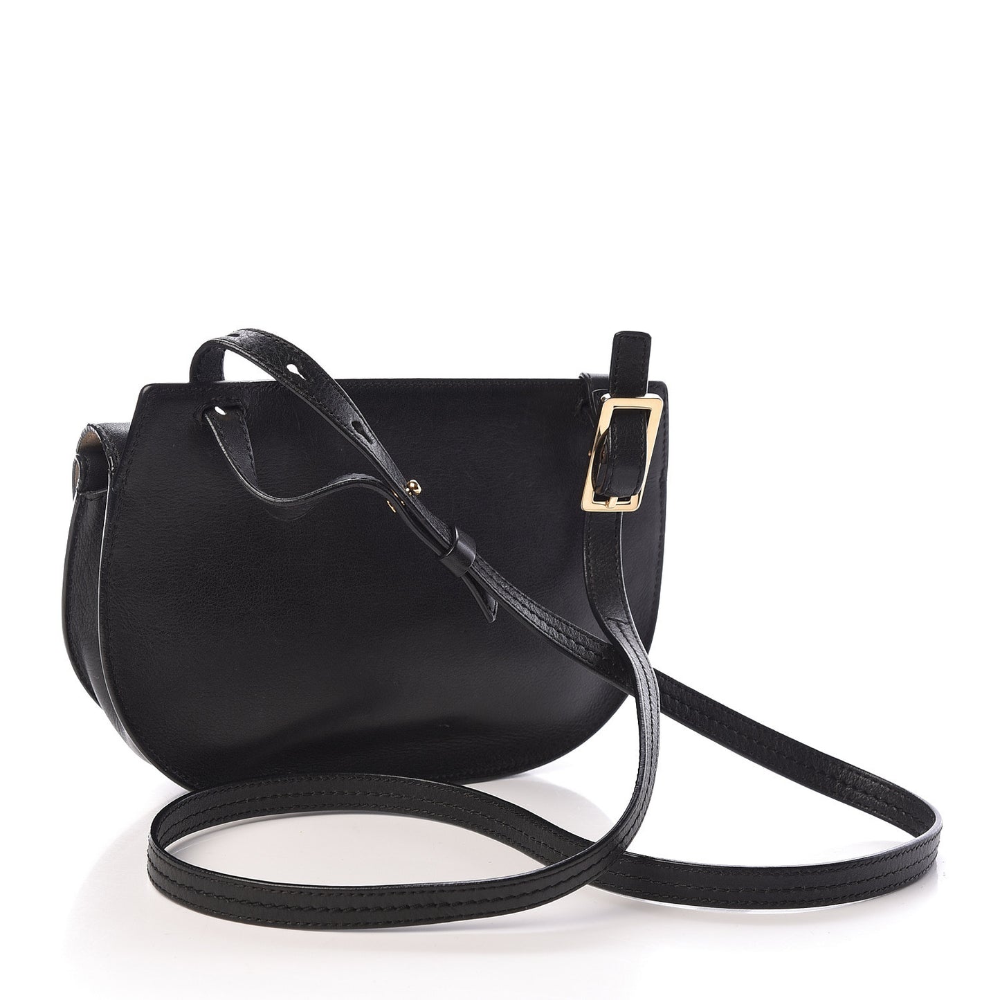 Calfskin Mini Georgia Crossbody Bag Black
