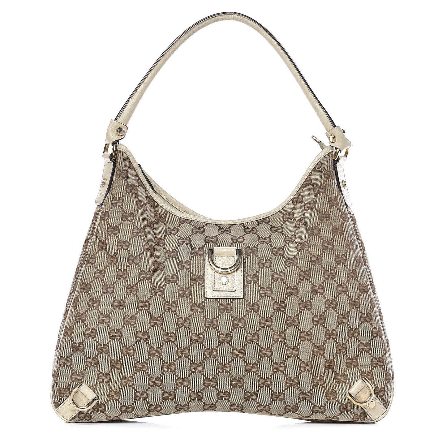 Monogram Large Abbey D Ring Hobo Off White
