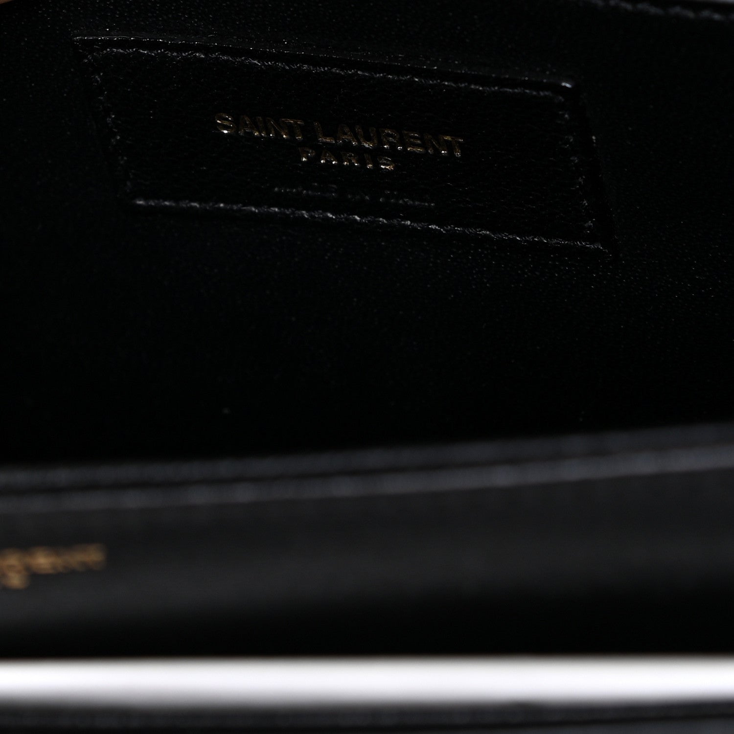 Saint Laurent Calfskin Medium Le 61 Shoulder Bag Black 9 of 9
