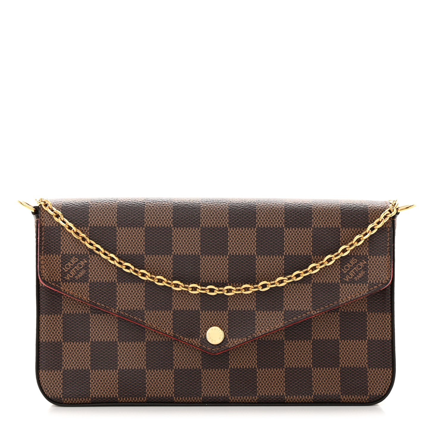 Damier Ebene Pochette Felicie Chain Wallet
