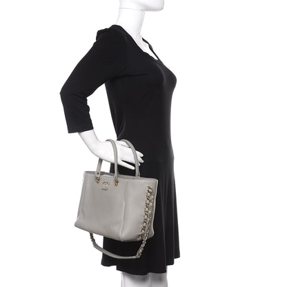 Chanel Bullskin Stitched Small Shopping Bag Grey 3 of 11