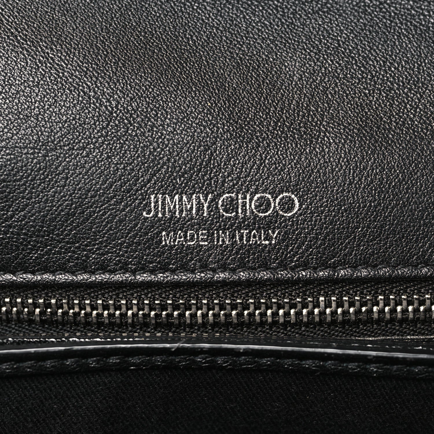 Jimmy Choo Calfskin Crystal Cheri Top Handle Bag Black 6 of 8