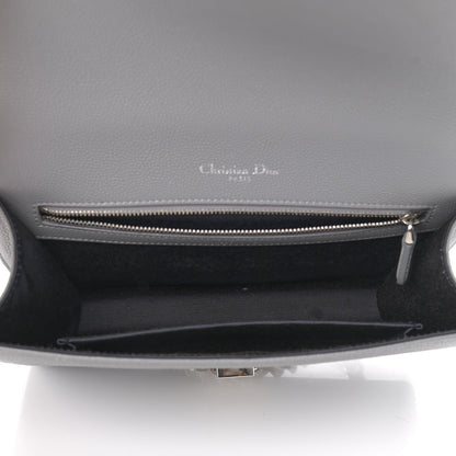Christian Dior Grained Calfskin Medium Diorama Flap Bag Gris 5 of 10