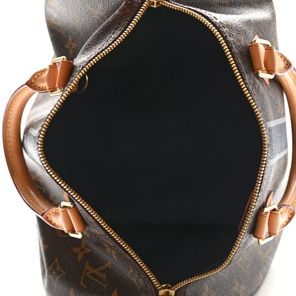 Louis Vuitton Monogram My LV Heritage Speedy Bandouliere 30 Blue Marine Gris 5 of 12