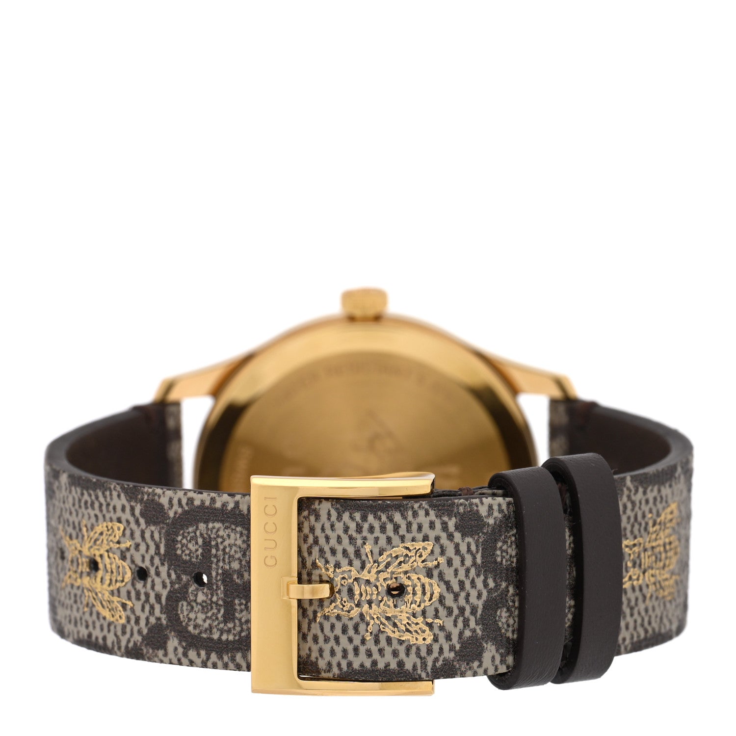 Gucci Stainless Steel Canvas 38mm G-Timeless GG Supreme Bee Quartz Watch Brown 3 of 5