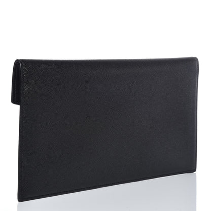 Saint Laurent Grain De Poudre Uptown Pouch Black 3 of 8