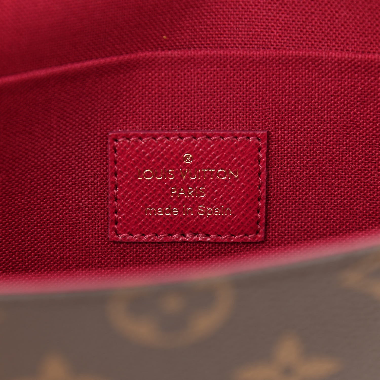 Louis Vuitton Monogram Pochette Felicie Chain Wallet Fuchsia 7 of 15