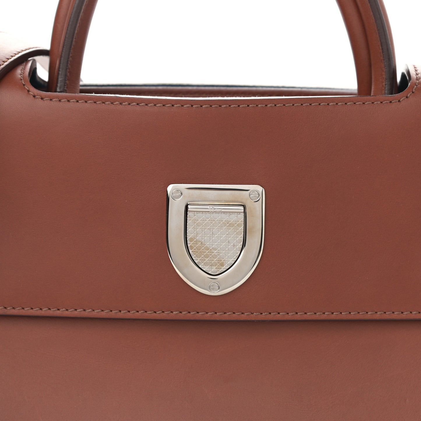 Smooth Calfskin Medium Diorever Flap Brown
