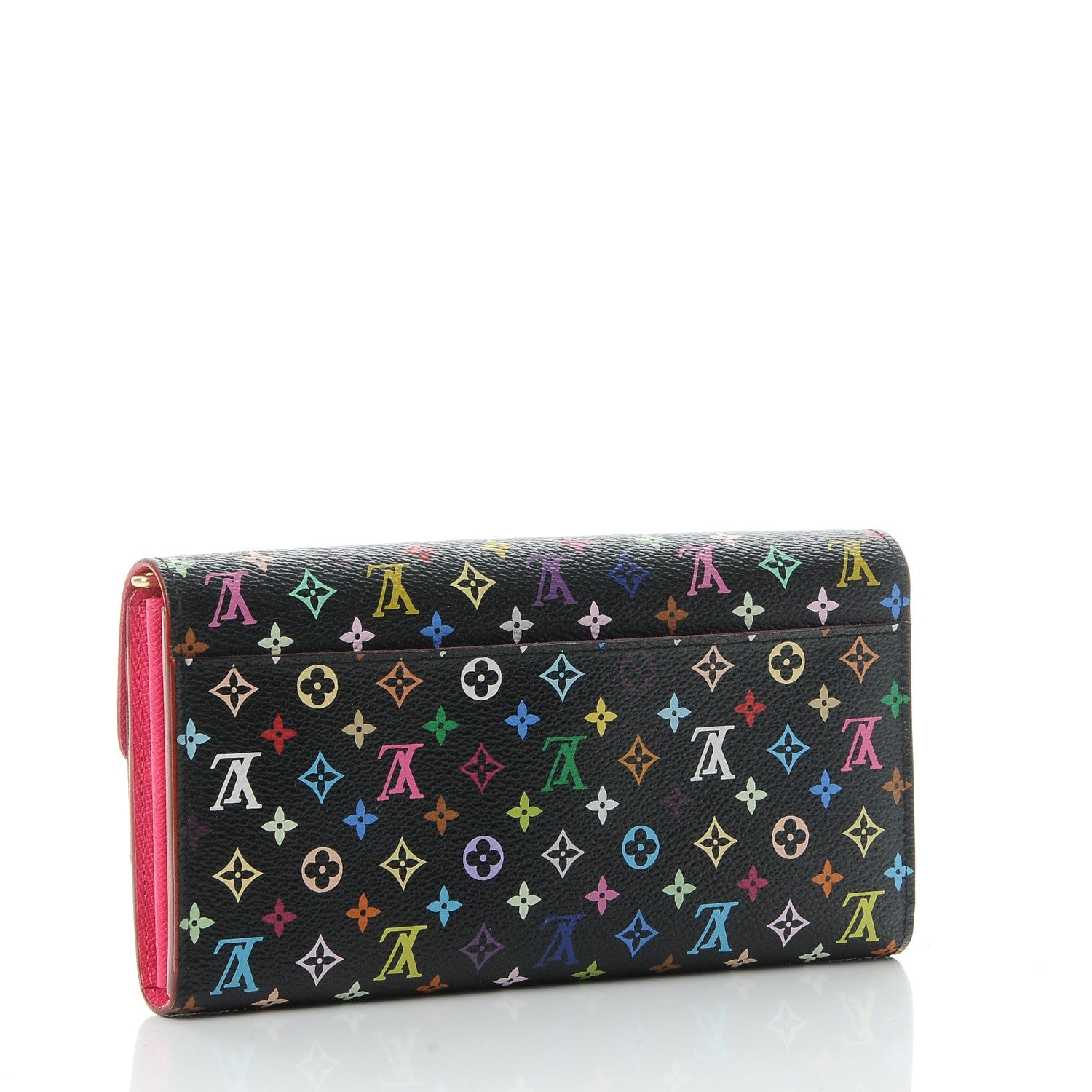 Louis Vuitton Monogram Multicolor Sarah Wallet NM Black Grenade 3 of 7