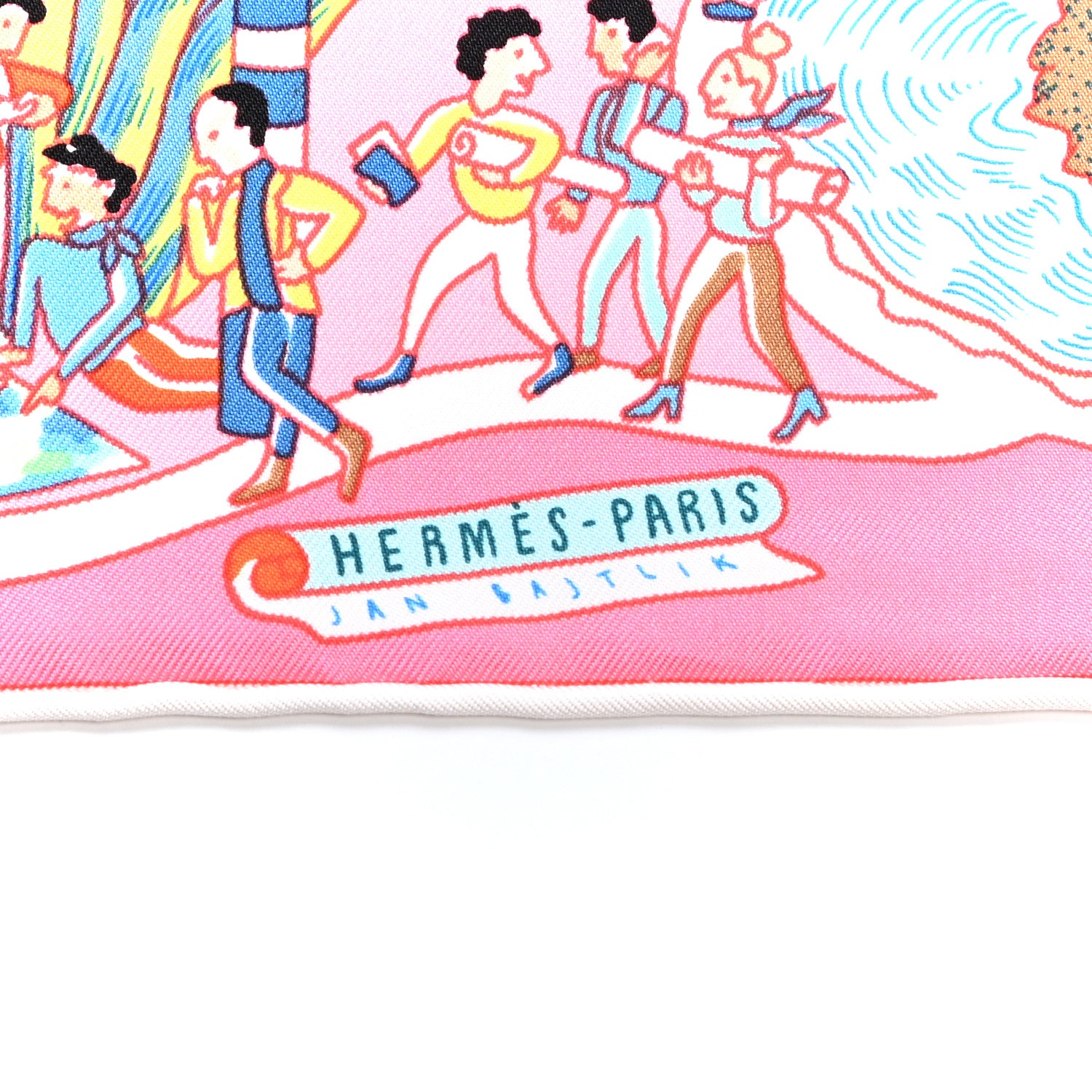 Hermes Silk Exposition Universelle Scarf 90 Rose Mauve Multicolore 4 of 6