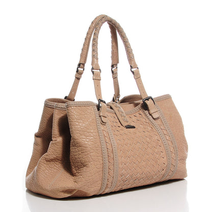 Bottega Veneta Nappa Intrecciato Punto Mocassino Roma Tote Cloth 3 of 8