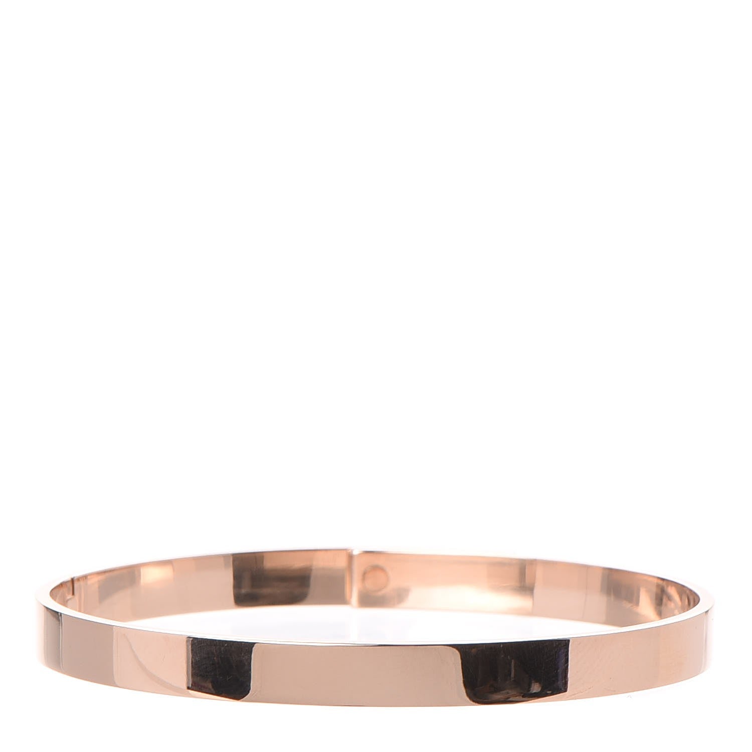 Hermes 18K Rose Gold Diamond PM Kelly Bracelet SH 3 of 4