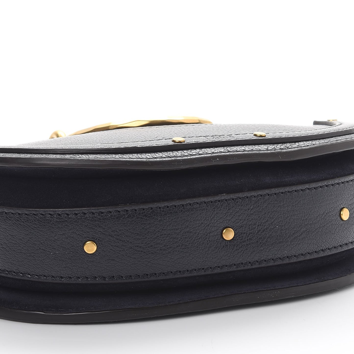 Calfskin Suede Mini Pixie Signature Belt Bag Full Blue