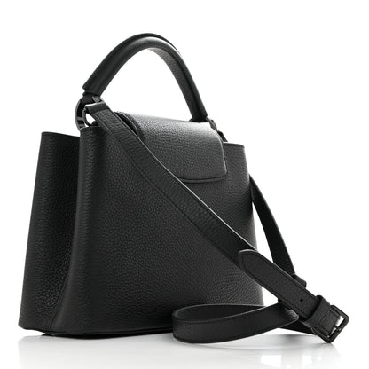 Louis Vuitton Taurillon Capucines BB Matte Black 3 of 9