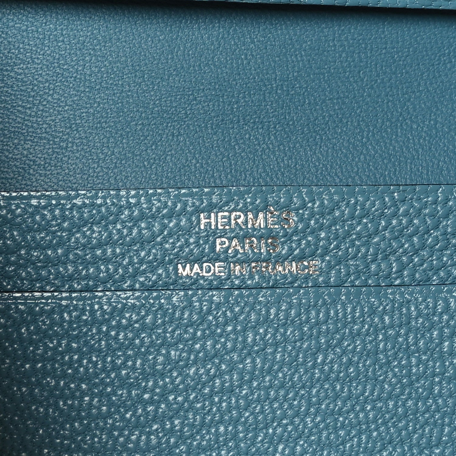 Hermes Chevre Mysore Bearn Card Holder Wallet New Bleu Jean 8 of 9