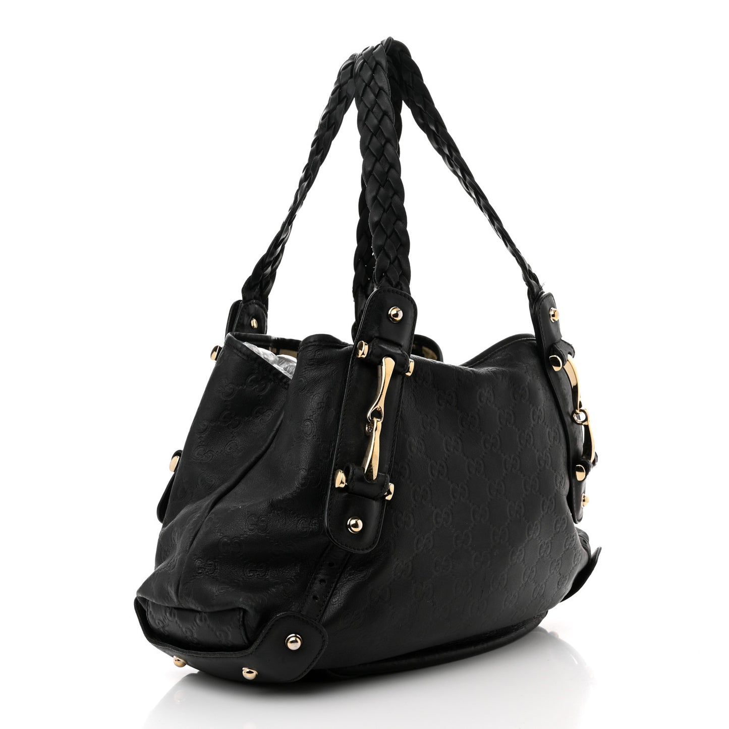 Guccissima Small Pelham Shoulder Bag Black