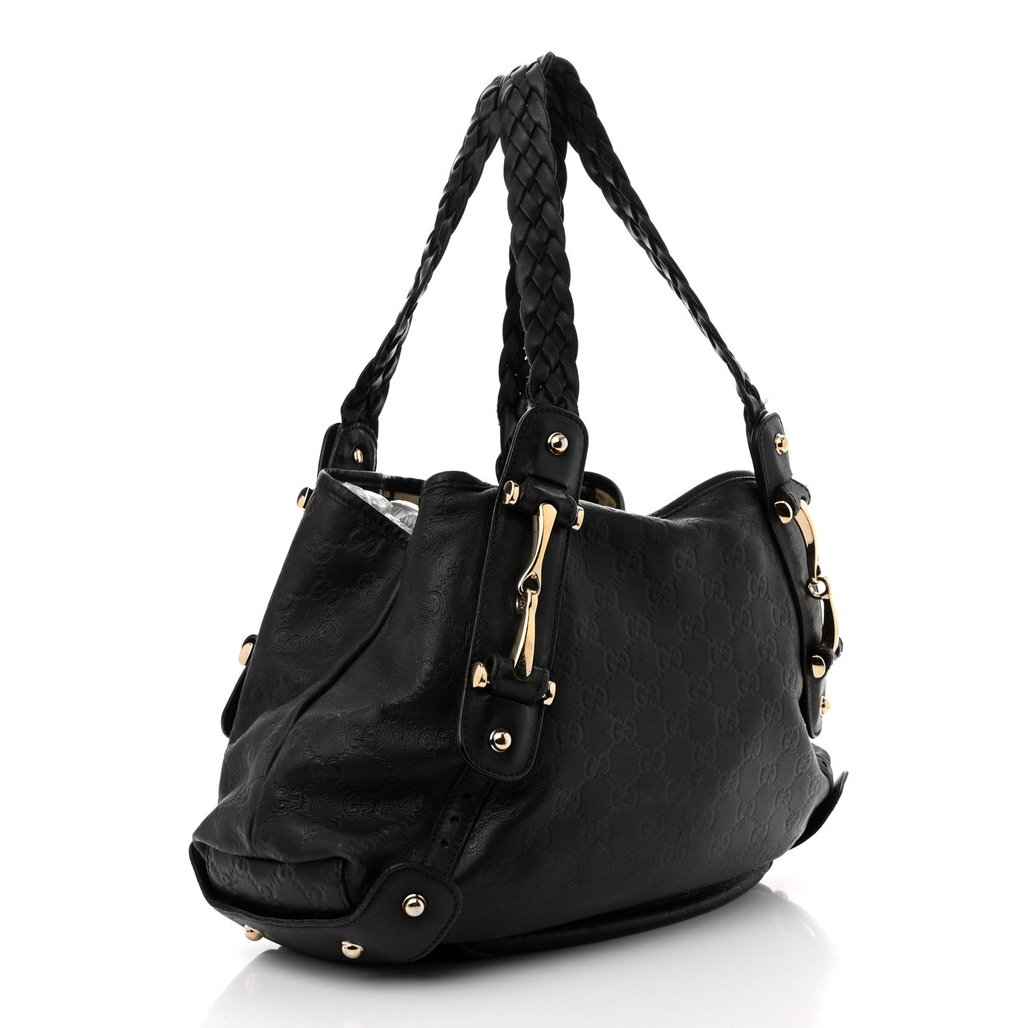 Gucci Guccissima Small Pelham Shoulder Bag Black 3 of 11