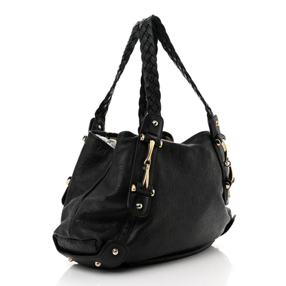 Gucci Guccissima Small Pelham Shoulder Bag Black 3 of 11