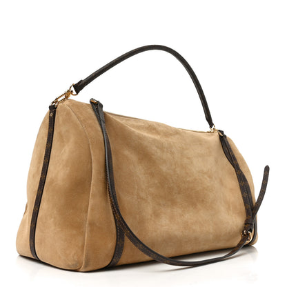 Louis Vuitton Suede Monogram Express MM Hazelnut 2 of 8