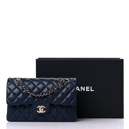 Chanel Caviar Quilted Small Double Flap Navy 13 of 13