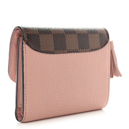 Louis Vuitton Damier Ebene Croisette Compact Wallet Magnolia 3 of 10