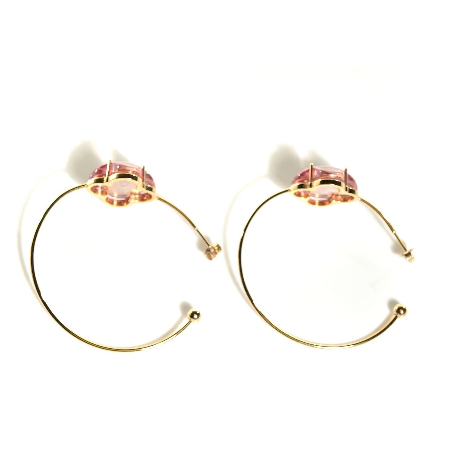 Louis Vuitton A La Folie Hoop Earrings Gold 2 of 6