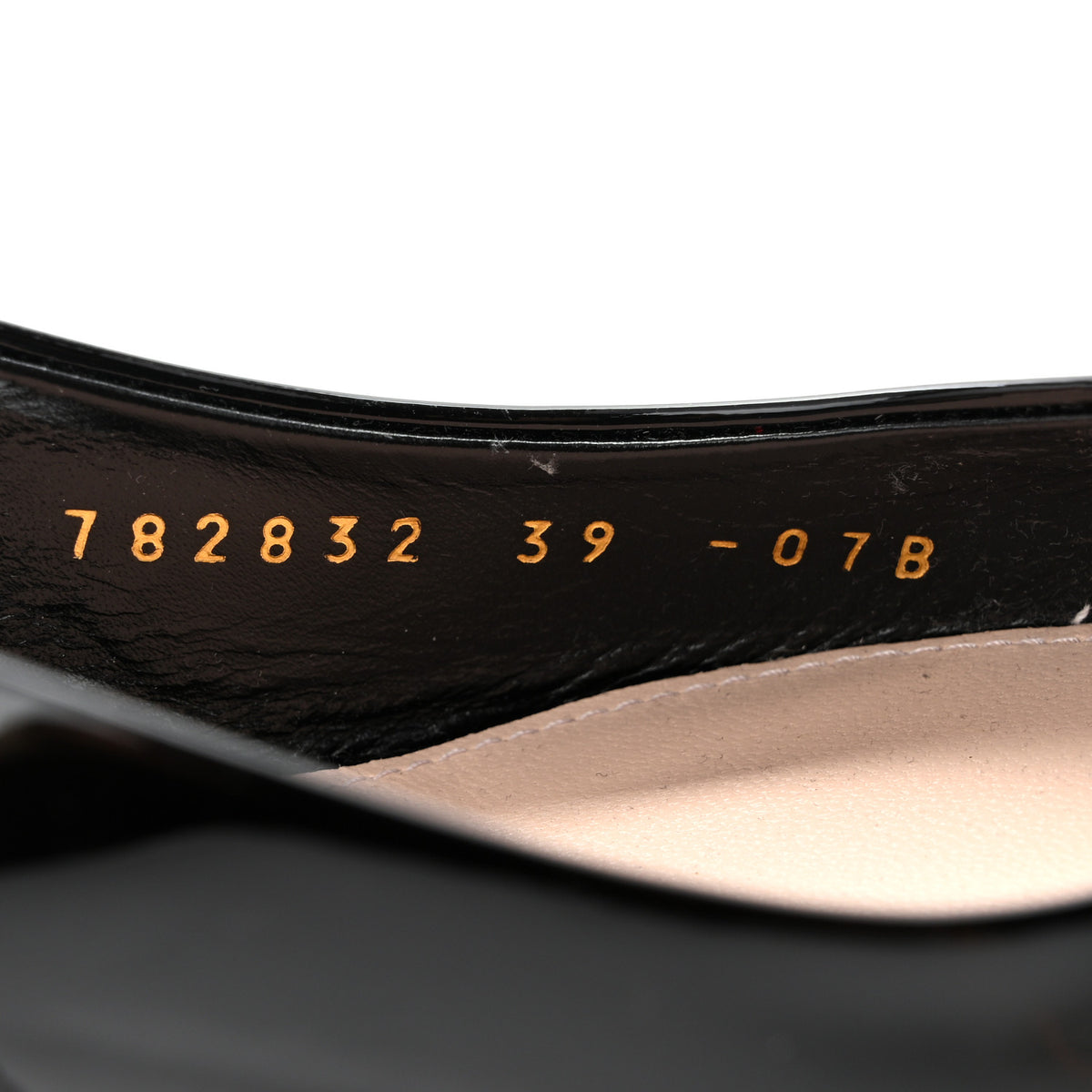 Gucci Patent Signoria 35mm Slingback Pumps 39 Black 8 of 11