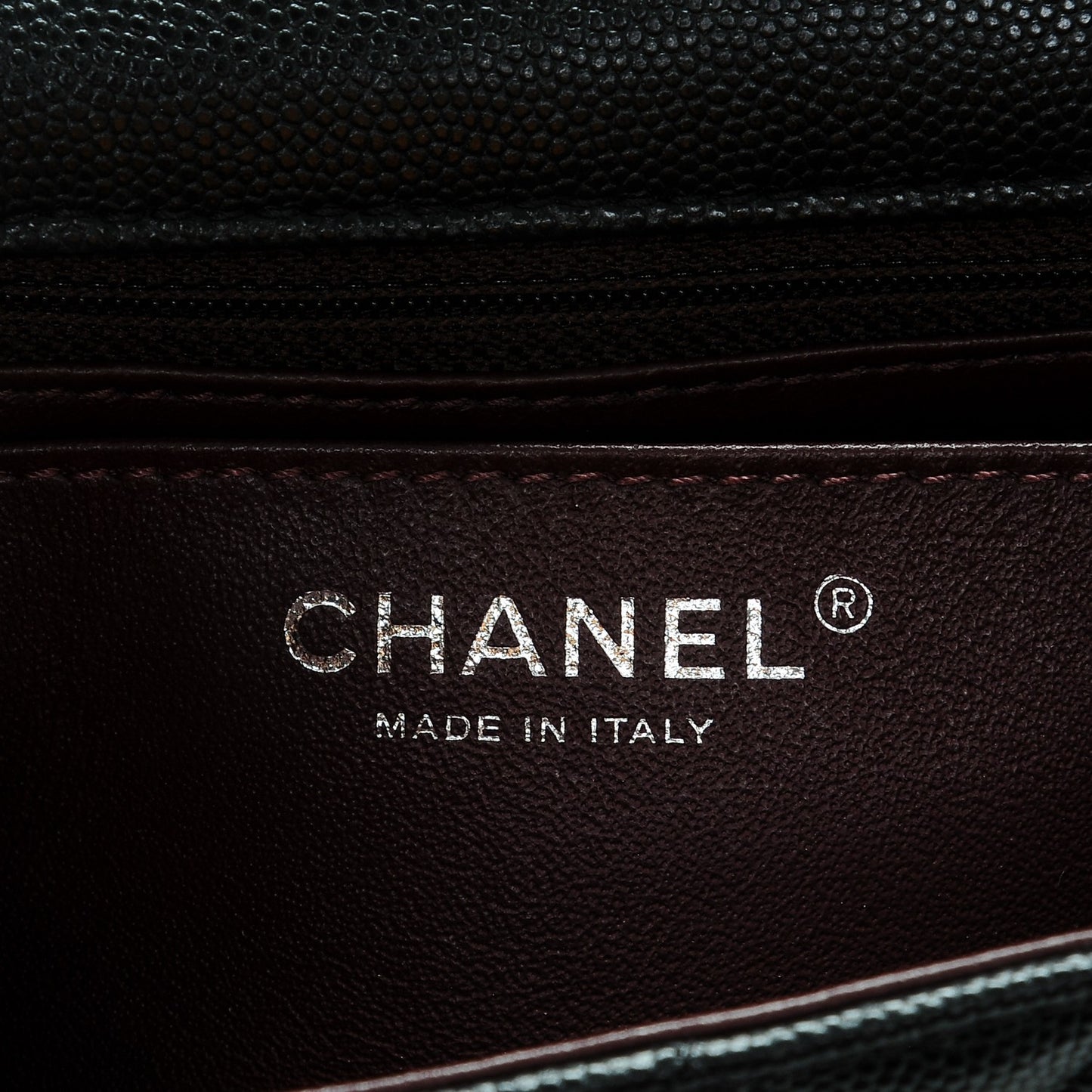 Caviar Quilted Mini Rectangular Flap Black