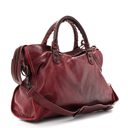 Balenciaga Agneau Classic Hardware City Dark Wine 4 of 18