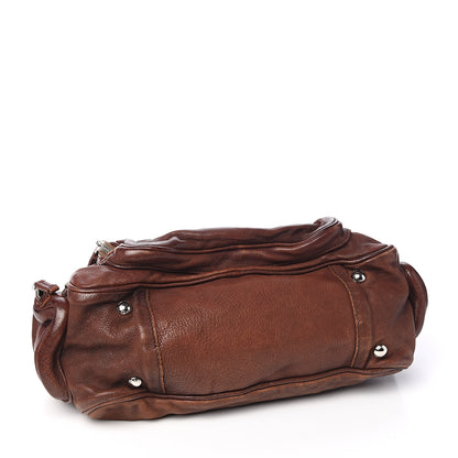 Prada Soft Calf Shoulder Bag Bruciato 3 of 9