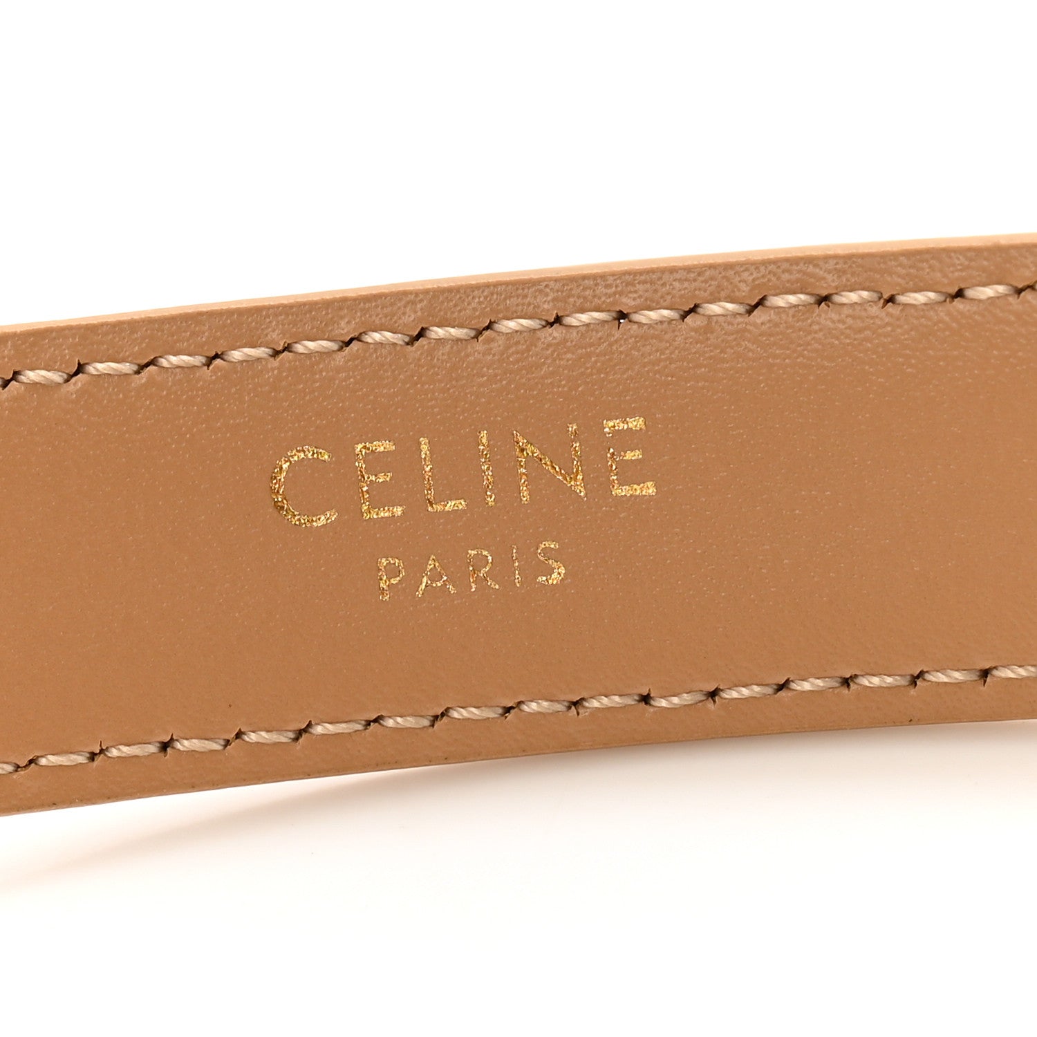 Celine Box Calfskin Small 18mm Maillon Triomphe Belt 70 28 Bronze 5 of 6