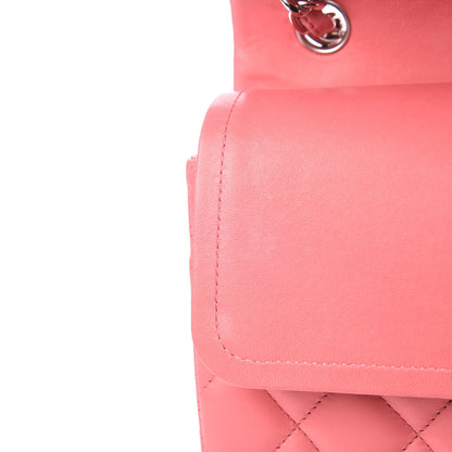 Chanel Lambskin Quilted Jumbo Double Flap Dark Pink 10 of 10