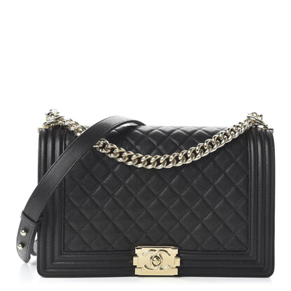 Chanel Caviar Quilted New Medium Boy Flap Black 1 of 10