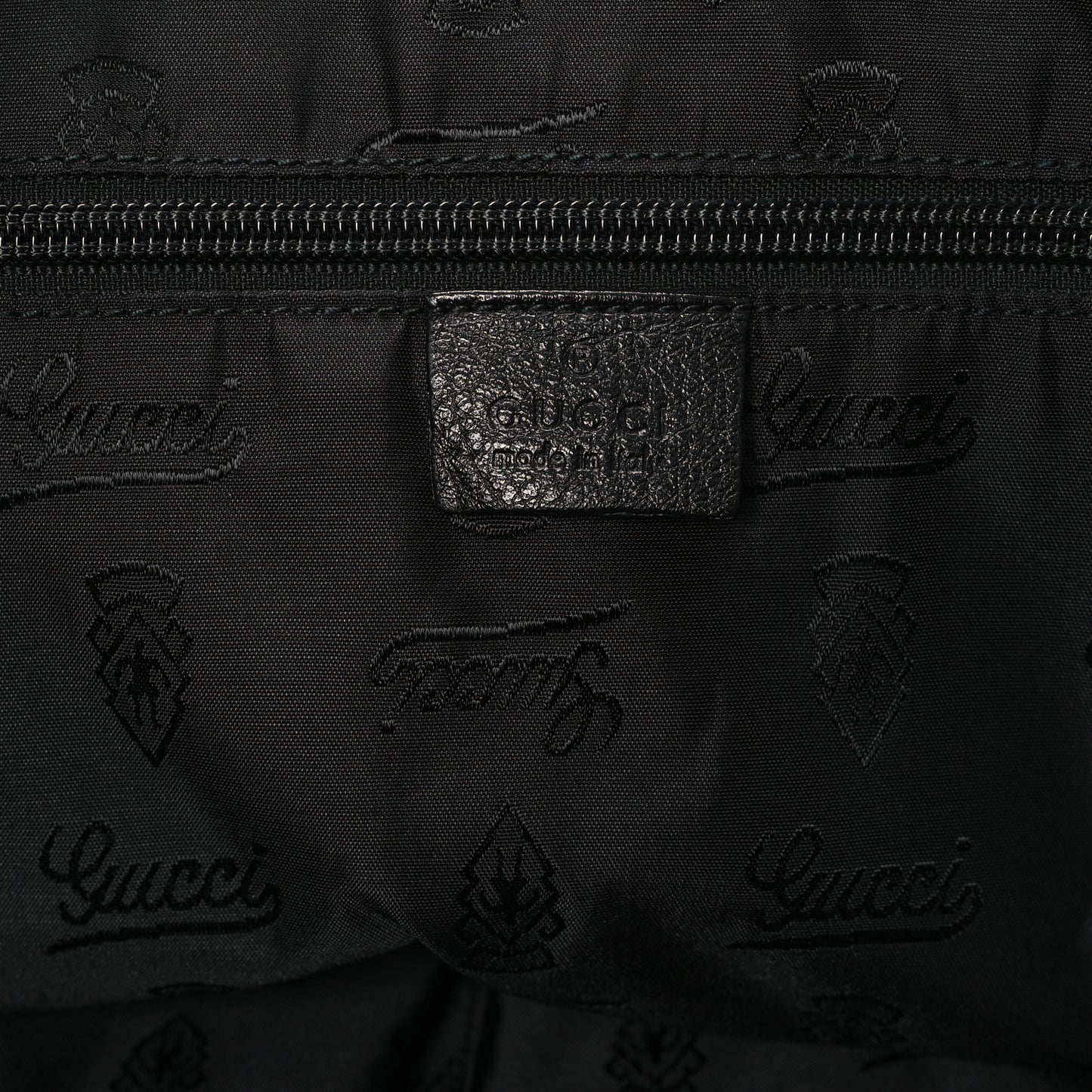 Leather Large Tote Unisex Black