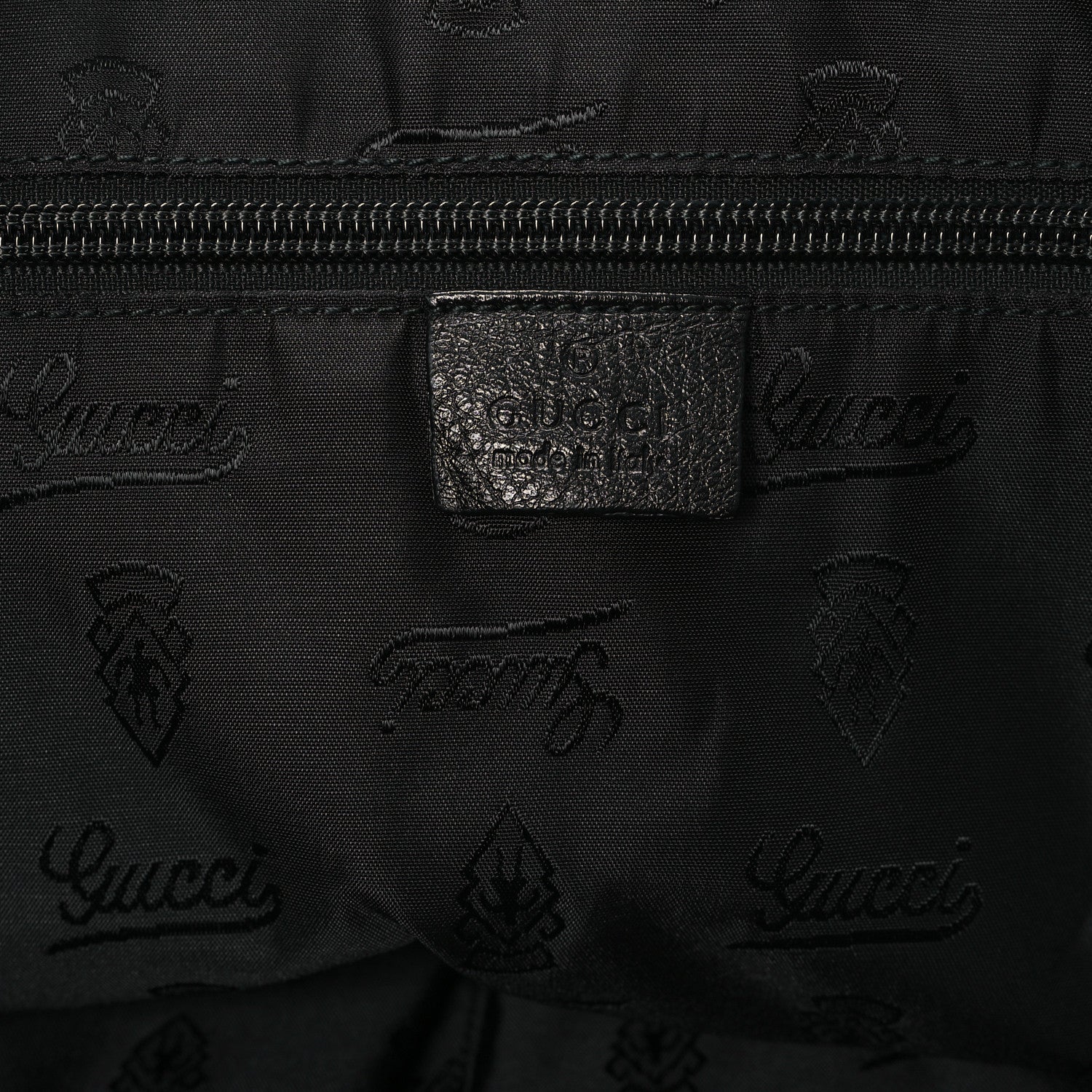 Gucci Leather Large Tote Unisex Black 6 of 11
