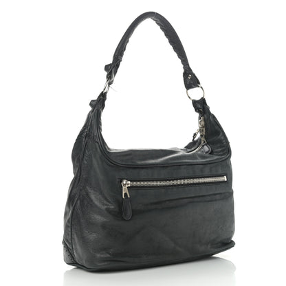 Balenciaga Agneau Giant Brogues Hardware Club Hobo Black 3 of 15