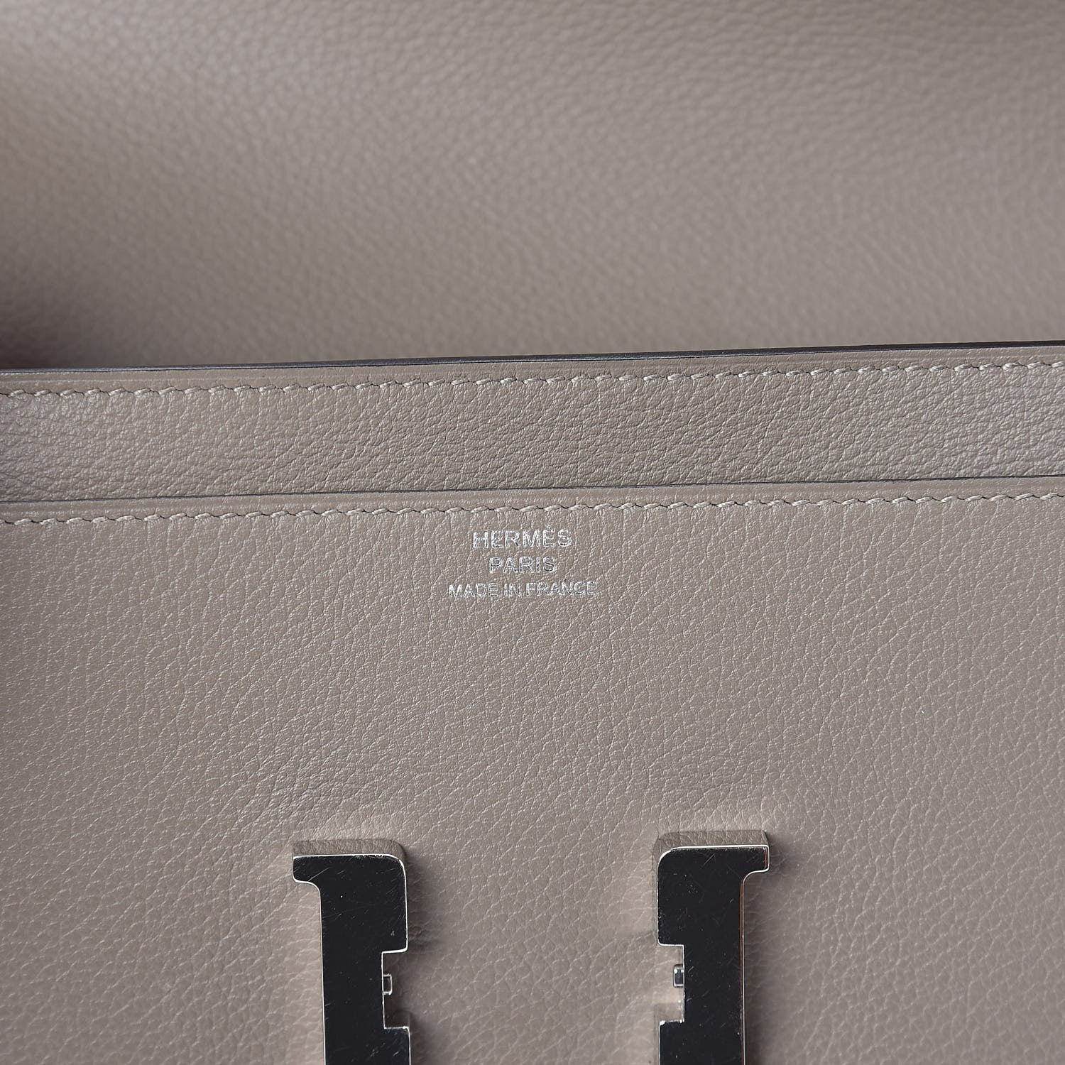 Hermes Evercolor Constance Long Wallet Gris Asphalte 6 of 7