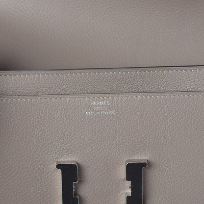 Hermes Evercolor Constance Long Wallet Gris Asphalte 6 of 7