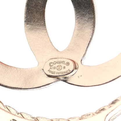 Chanel Metal CC Paris Brooch Gold 3 of 3