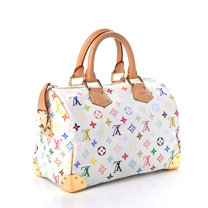 Louis Vuitton Monogram Multicolor Speedy 30 White 2 of 10