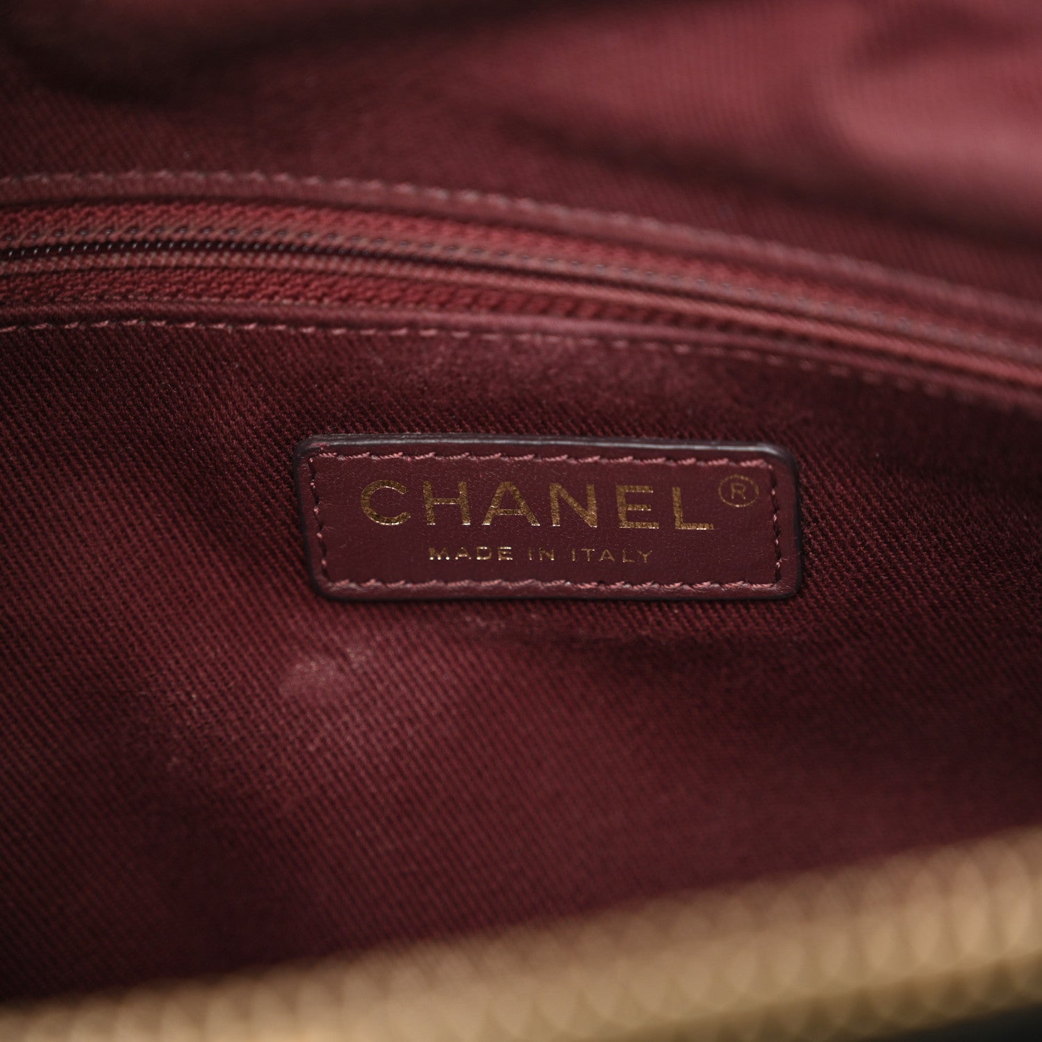 Chanel Calfskin Chevron Quilted Large Shopping Tote  Black 6 of 13