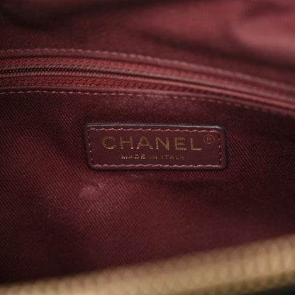 Chanel Calfskin Chevron Quilted Large Shopping Tote  Black 6 of 13